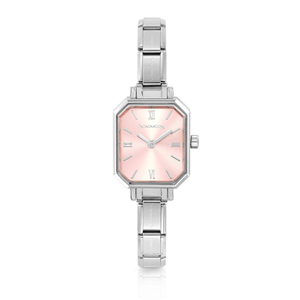 Classic Paris Rectangular Pink Watch