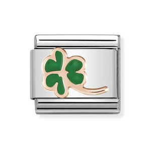 Classic Rose Gold Clover Charm