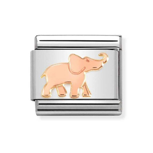 Classic Rose Gold Elephant Charm