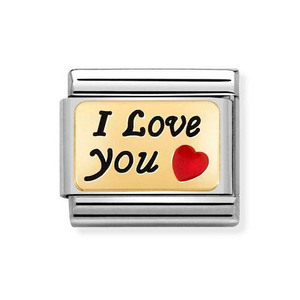 Classic Gold I Love You Heart Charm