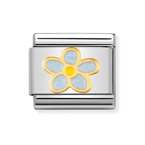Classic Gold & Enamel Forget-Me-Not Charm
