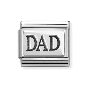 Classic Silver Dad Charm