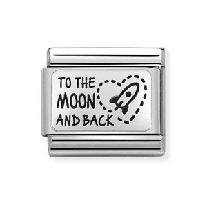 Classic Silver To The Moon And Back Charm