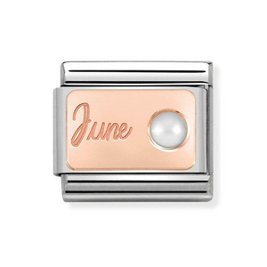 Classic Rose Gold June Birthstone Charm