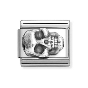 Classic Silver Skull Charm