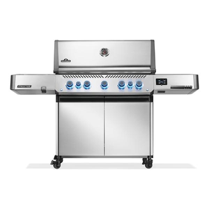 Napoleon Prestige 665 Connected Natural Gas Grill with Infrared Side and Rear Burners, Evolved 2025, Stainless Steel