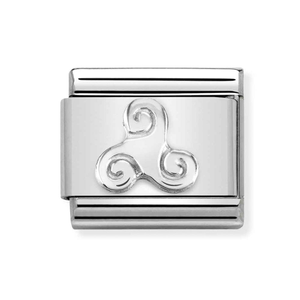 Classic Silver Triskele Charm