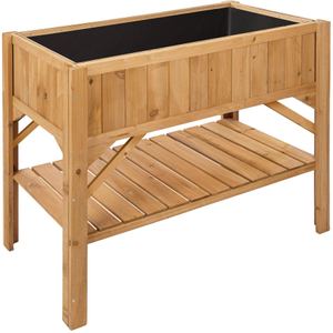 Cassone per orto rialzato con ripiano 119 x 57 x 90 cm