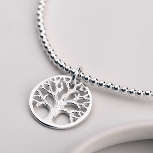Signature Sterling Silver Tree of Life Beaded IMERAKI Bracelet