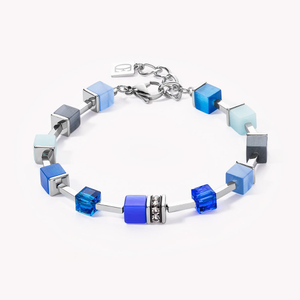 Iconic GEOCUBE Bracelet Blue Crystal