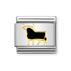 Classic Gold Spanish Bull Charm