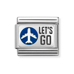 Classic Silver Let's Go Charm