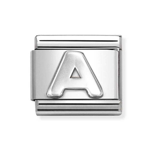 Classic Silver Letter A Charm