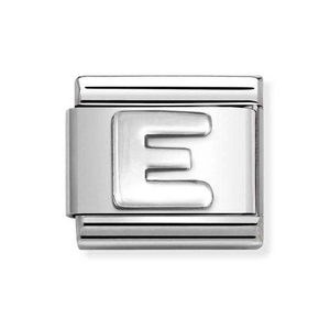 Classic Silver Letter E Charm