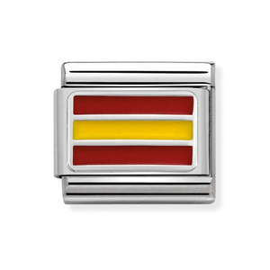 Classic Enamel Spain Flag Charm