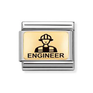 Classic Gold Engineer Charm