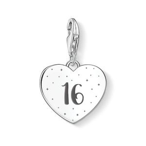 Classic Silver 16 Heart Charm