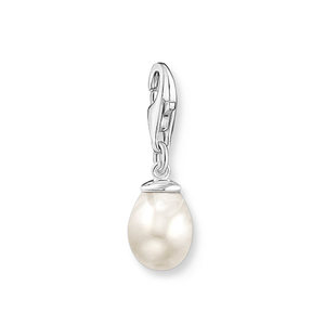 Classic Silver Freshwater Pearl Drop Charm