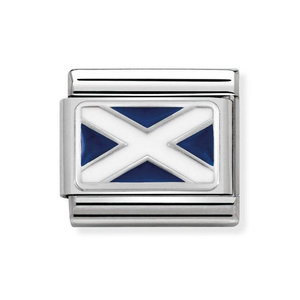 Classic Silver Scotland Flag Charm