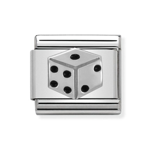 Classic Silver Dice Charm
