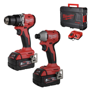 M18BLCPP2A-502X 18V Brushless Twin Pack with 2 x 5.0Ah Batteries