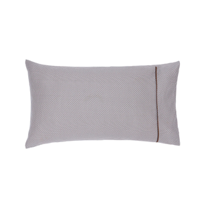 Zenda Pair of Standard Pillowcases, Charcoal & Tan