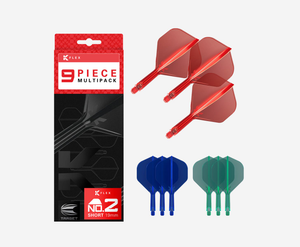 K-FLEX BUNDLE/SHORT STEM (19MM)/NO.2 FLIGHT/RED/BLUE & GREEN