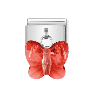 Classic Red Butterfly Pendant Charm