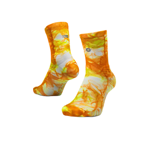 SHYU Racing Half Crew Socks - Orange/Zest/Peel
