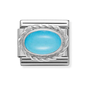 Classic Silver & Turquoise December Birthstone Charm