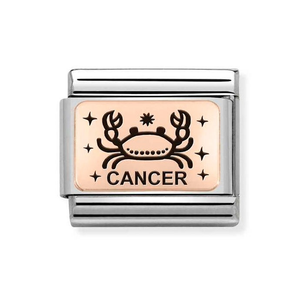 Classic Rose Gold Cancer Charm