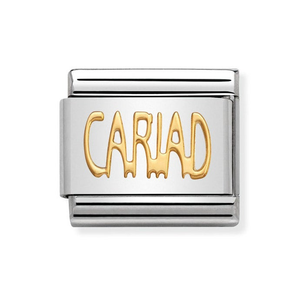 Classic Gold Cariad (Darling/Sweetheart) Charm