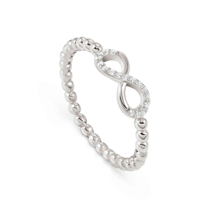 Lovecloud Silver CZ Infinity Ring