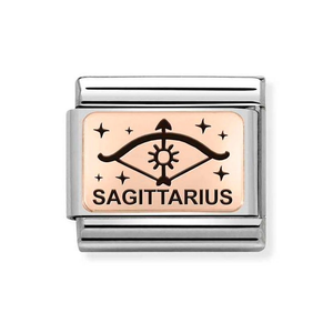 Classic Rose Gold Sagittarius Charm