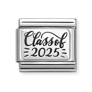 Classic Silver Class of 2025 Charm