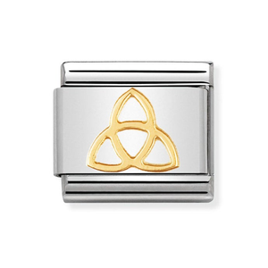 Classic Gold Trinity Knot Charm