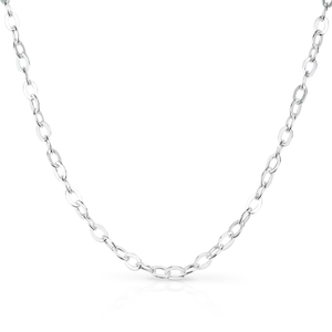 Signature Children's Silver Fine Flat Trace Chain 41cm