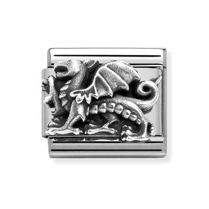 Classic Silver Dragon Charm