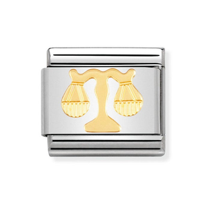 Classic Gold Libra Symbol Charm