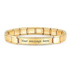 Classic Trendsetter New York Gold Plated CZ Bracelet