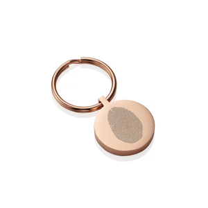 Rose Gold Fingerprint Keyring