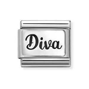 Classic Silver Diva Charm