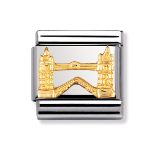 Classic Gold Tower Bridge Charm