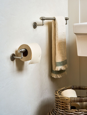 Novello Towel Rail - Iron, Brushed Nickel Finish, Small
