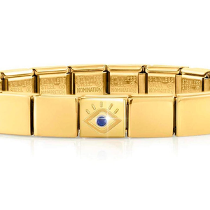 GLAM Gold CZ Evil Eye Bracelet