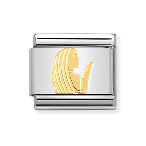Classic Gold Virgo Symbol Charm