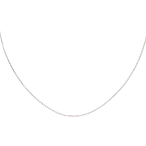 Signature Silver 1.1mm Curb Chain with Extender 41-46cm