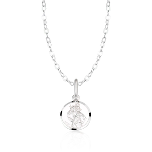 Signature Children's Silver St Christopher Necklace