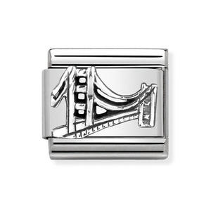 Classic Silver Golden Gate Charm