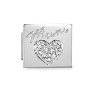 GLAM Mum Heart Charm